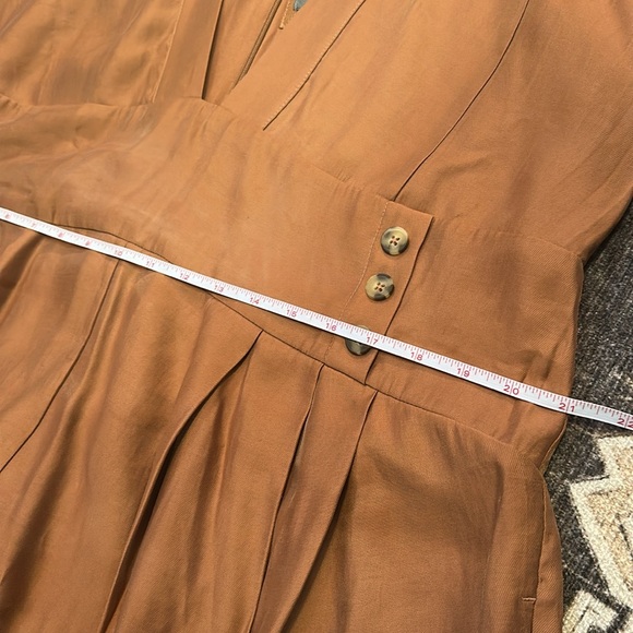 Anthropologie | BY ANTHROPOLOGIE SLEEVELESS V-NECK PINAFORE ROMPER | Large | NWT - Picture 10 of 11